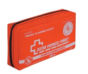 Zestaw przeciwkleszczowy w opakowaniu z tkaniny wodoodpornej 