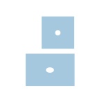 Serweta operacyjna 2-warstwowa, jałowa, 45x75 cm z otworem 6x8 cm