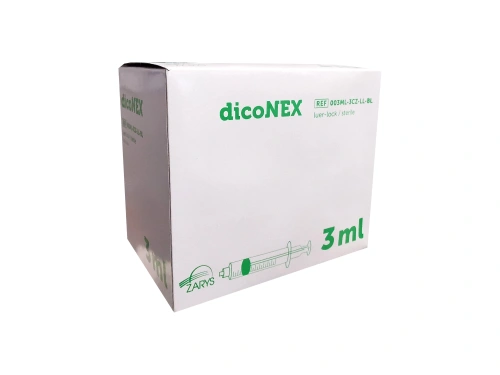 strzykawki luer-lock 3 ml dicoNEX