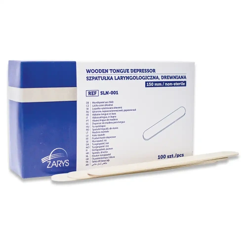 Szpatułki drewniane laryngologiczne niejałowe