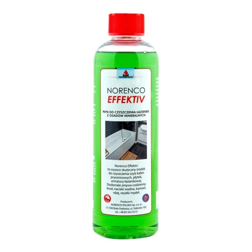 NORENCO EFFEKTIV płyn do czyszczenia łazienek z osadów mineralnych