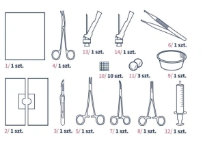 Pakiet uniwersalny do tracheotomii 15
