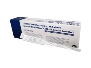 Opaska identyfikacyjna z wkładaną karteczką dla dzieci i dorosłych 100 szt.