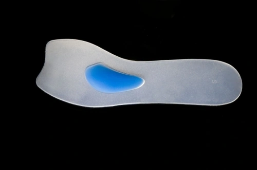 Silikonowa wkładka do butów długości 3/4 cienka z wysklepieniem