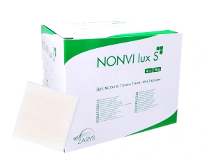 Kompresy włókninowe jałowe NONVI lux S 7,5x7,5 cm 75 szt. 