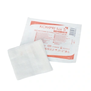 Kompresy gazowe jałowe 7,5x7,5cm x 1 szt- box 17N8W