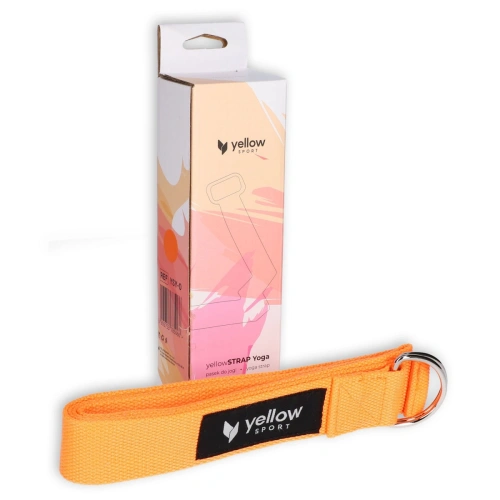 Pasek do jogi yellowSTRAP Yoga k. pomarańczowy