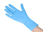 Rękawice nitrylowe easyCARE bezpudrowe z przedłużanym mankietem