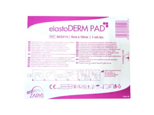 elastoderm pad opatrunek foliowy 9x10 cm 1 szt.