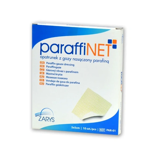 Parafinowy opatrunek z gazy Paraffinet 5x5 cm