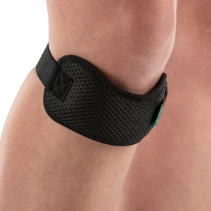 Opaska stabilizująca rzepkę z silikonowymi wypustkami masującymi