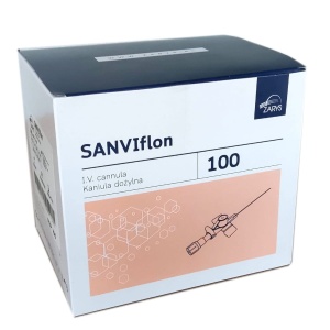 Kaniula SANVIflon jałowa 1,5 x 45 mm (17 G) op. 100 szt. 