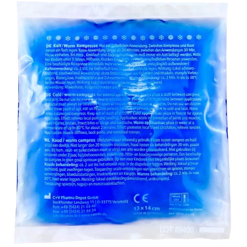 Kompres żelowy ciepło-zimno 13x14 cm