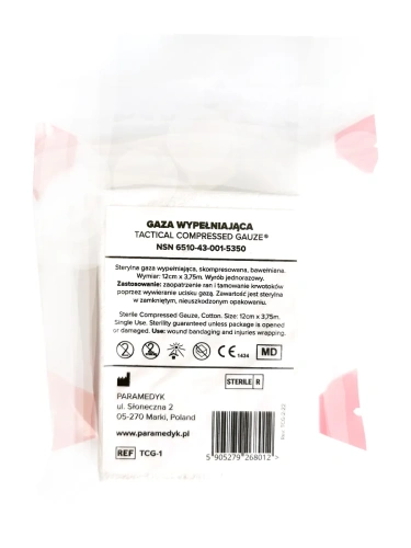 Gaza wypełniająca Tactical Compressed Gauze®