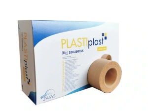 Przylepiec tkaninowy, cielisty PLASTIplast 2,5 cm x 5 m op. 12 szt.