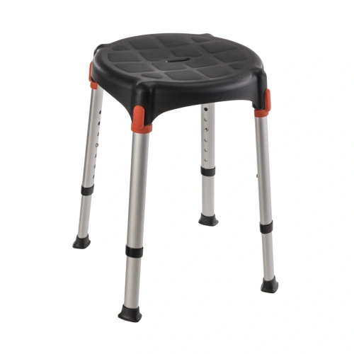 Taboret prysznicowy okrągły z regulacją wysokości