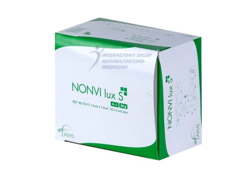 Kompresy włókninowe jałowe NONVI lux S 7,5x7,5 cm 50 szt
