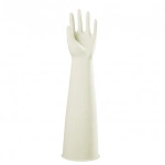 Lateksowe rękawice bezpudrowe sterylne ginekologiczne Elbow Length