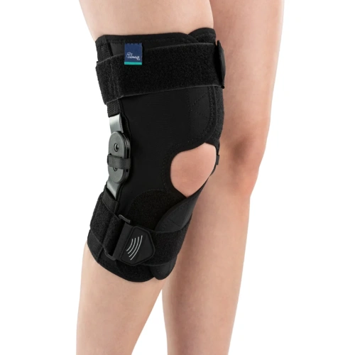 Stabilizator stawu kolanowego z  szynami otwarty