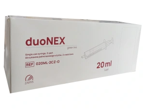Strzykawka jednorazowa LUER duoNEX 2-częściowa 20 ml, op.  100 szt.