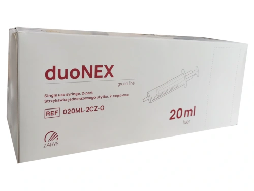 Strzykawka jednorazowa LUER 2-częściowa 20 ml