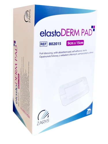 elastoDERM PAD opatrunek foliowy 9x15cm (opakowanie)