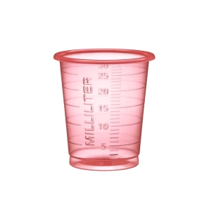 Kieliszki do leków 30 ml op. 90 szt. k. czerwony