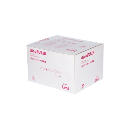 Strzykawki insulinowe z igłą U100 (opakowanie)