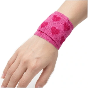 Bandaż (opaska) kohezyjny yellowBAND różowy w serca 5 cm x 4,5 m