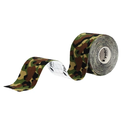 Taśma do kinesiotapingu yellowTAPE zielona moro