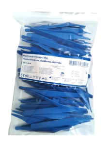 Pęseta/pinceta plastikowa niesterylna op. 50 szt.